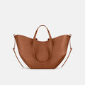 Charlotte | Bolso de trabajo coñac media luna