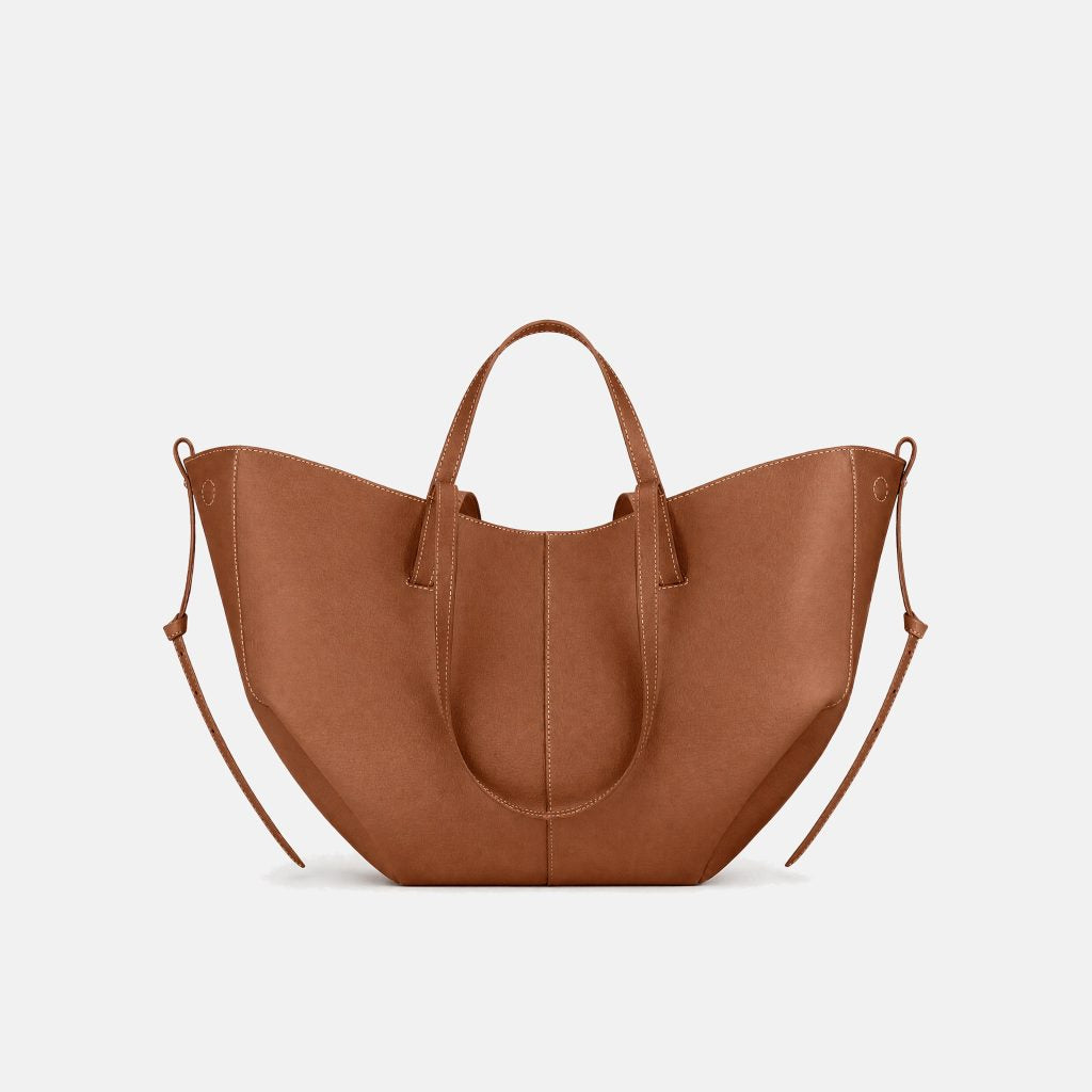Charlotte | Bolso de trabajo coñac media luna