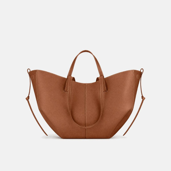 Charlotte | Bolso de trabajo coñac media luna