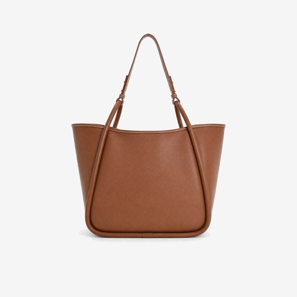 Flavie | Bolso tote coñac para portátil