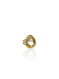 Ámbar | Anillo de aro dorado