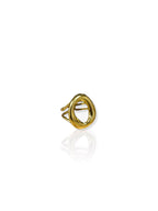 Ámbar | Anillo de aro dorado
