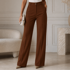 Triana | Pantalón ancho plisado de talle alto