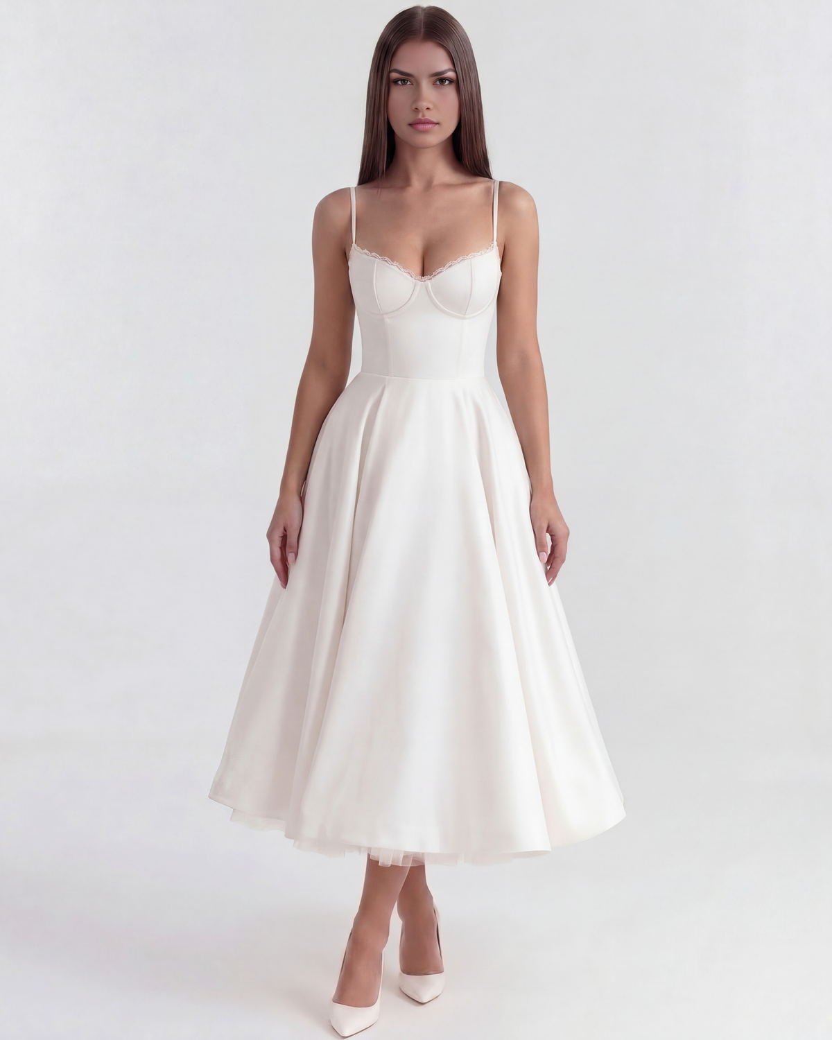 Silvana | Vestido largo de caída fluida