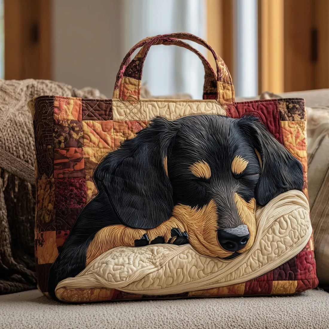 Bolso artesanal Perro salchicha
