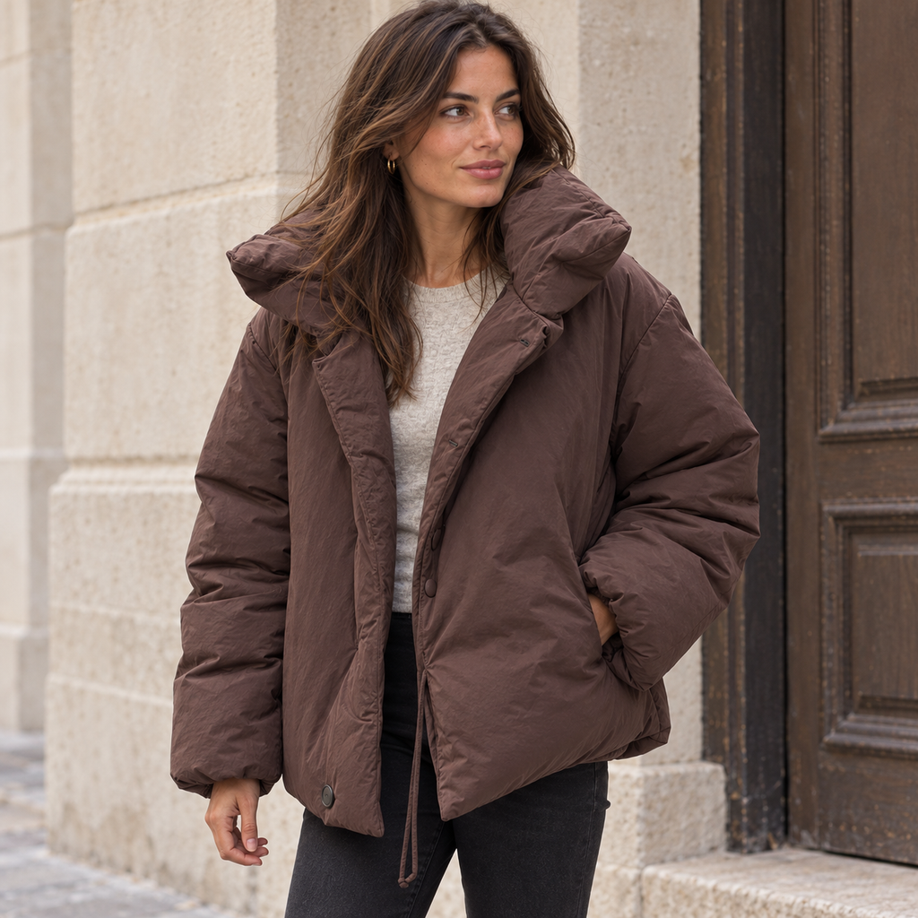 Carolina | Chaqueta acolchada corta con cuello alto