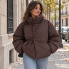 Carolina | Chaqueta acolchada corta con cuello alto