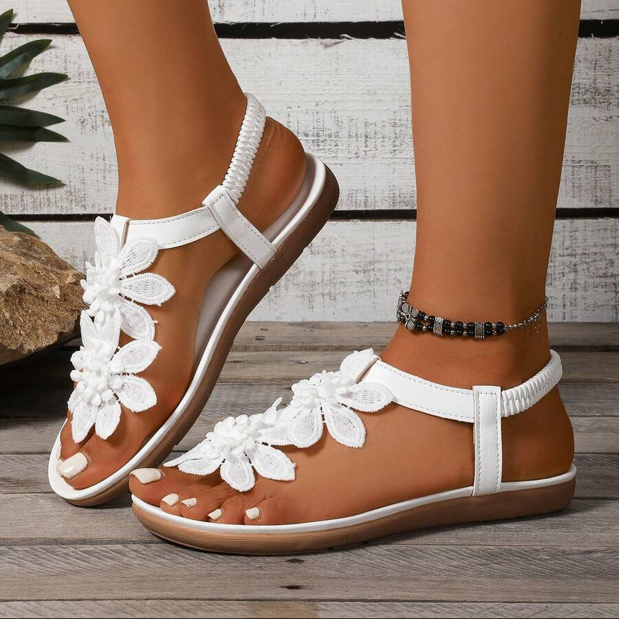 Sandalias ortopédicas Fiorella con flores