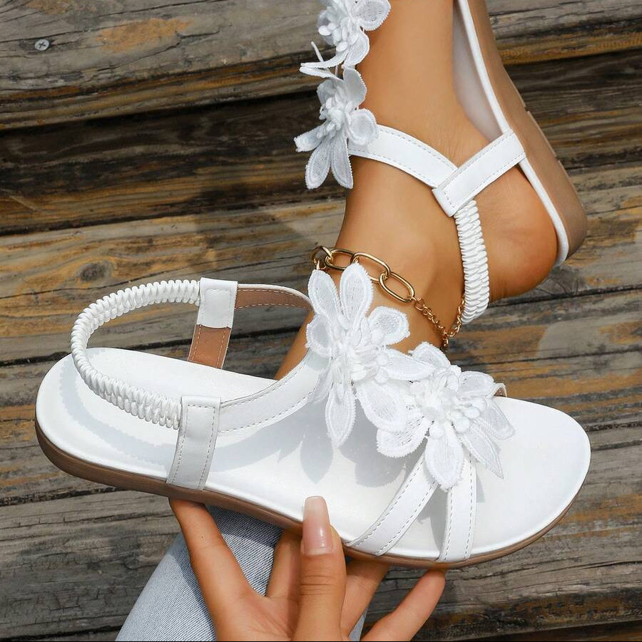 Sandalias ortopédicas Fiorella con flores