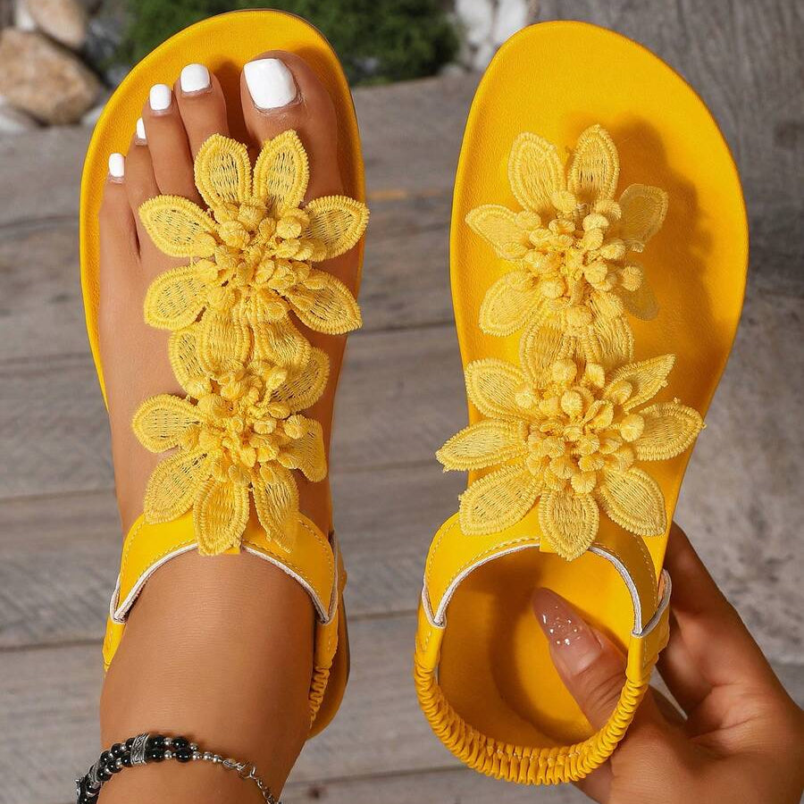 Sandalias ortopédicas Fiorella con flores