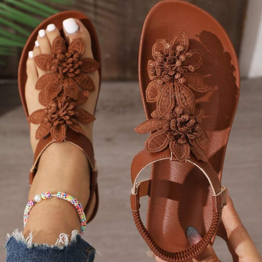 Sandalias ortopédicas Fiorella con flores