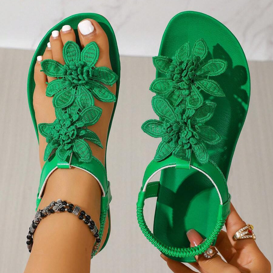 Sandalias ortopédicas Fiorella con flores