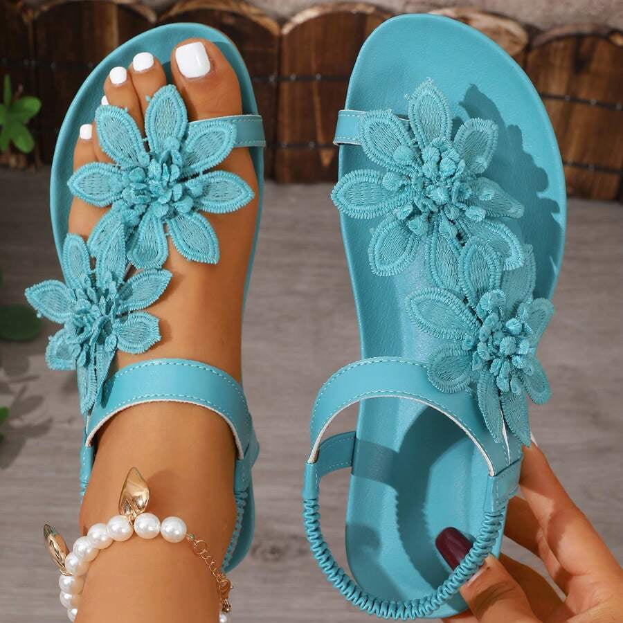 Sandalias ortopédicas Fiorella con flores
