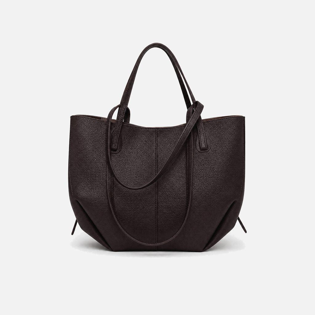 Rose | Bolso tote chocolate con doble asa