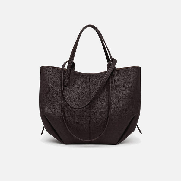 Rose | Bolso tote chocolate con doble asa