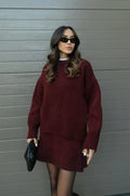 Beatrice | Conjunto de punto suave de top y falda