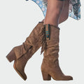 Dakota | Botas boho-western con flecos y turquesas