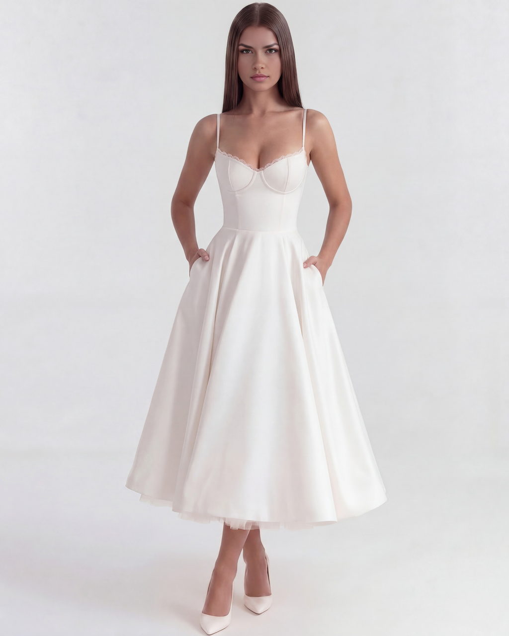 Silvana | Vestido largo de caída fluida
