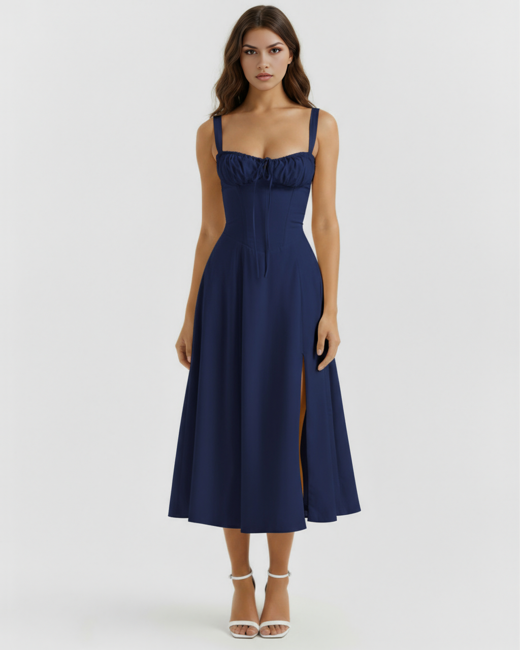Aurelia | Vestido largo azul oscuro para ocasiones