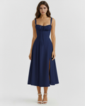 Aurelia | Vestido largo azul oscuro para ocasiones