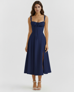Aurelia | Vestido largo azul oscuro para ocasiones