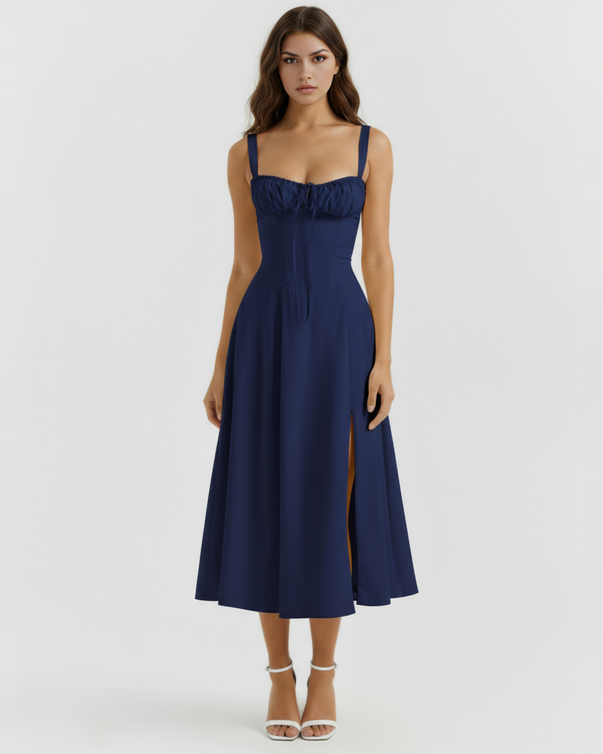 Aurelia | Vestido largo azul oscuro para ocasiones