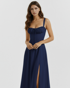 Aurelia | Vestido largo azul oscuro para ocasiones