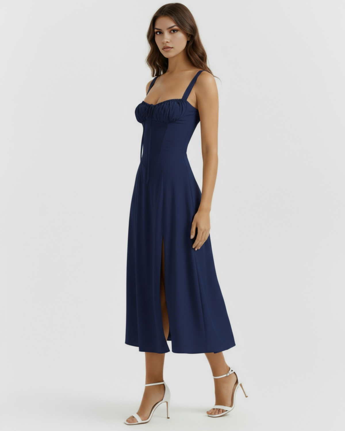 Aurelia | Vestido largo azul oscuro para ocasiones
