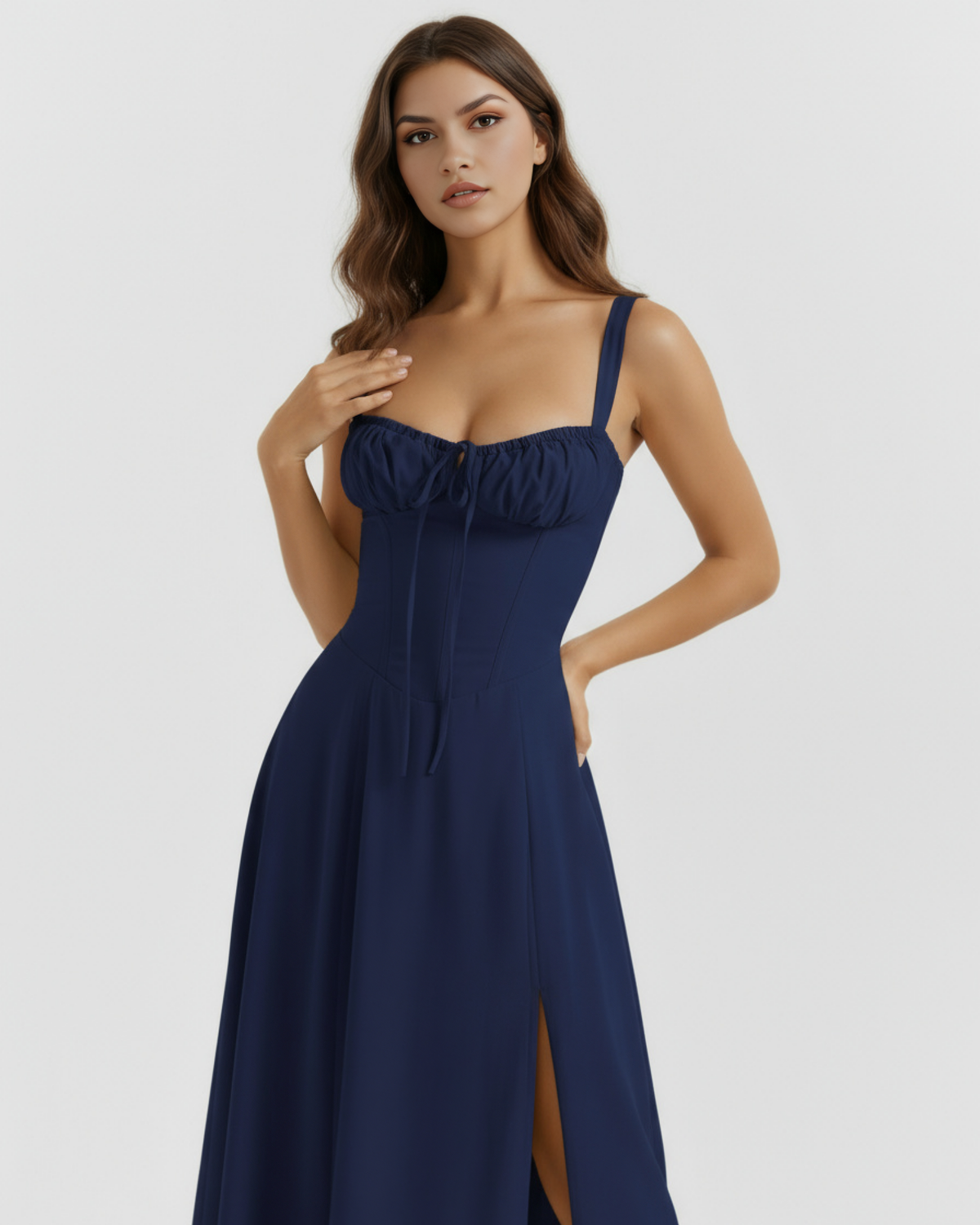 Aurelia | Vestido largo azul oscuro para ocasiones