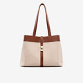 Jeanne | Bolso tote de lona y coñac