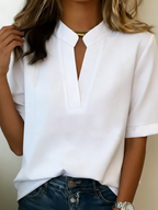 Elisa — Blusa elegante con cuello refinado