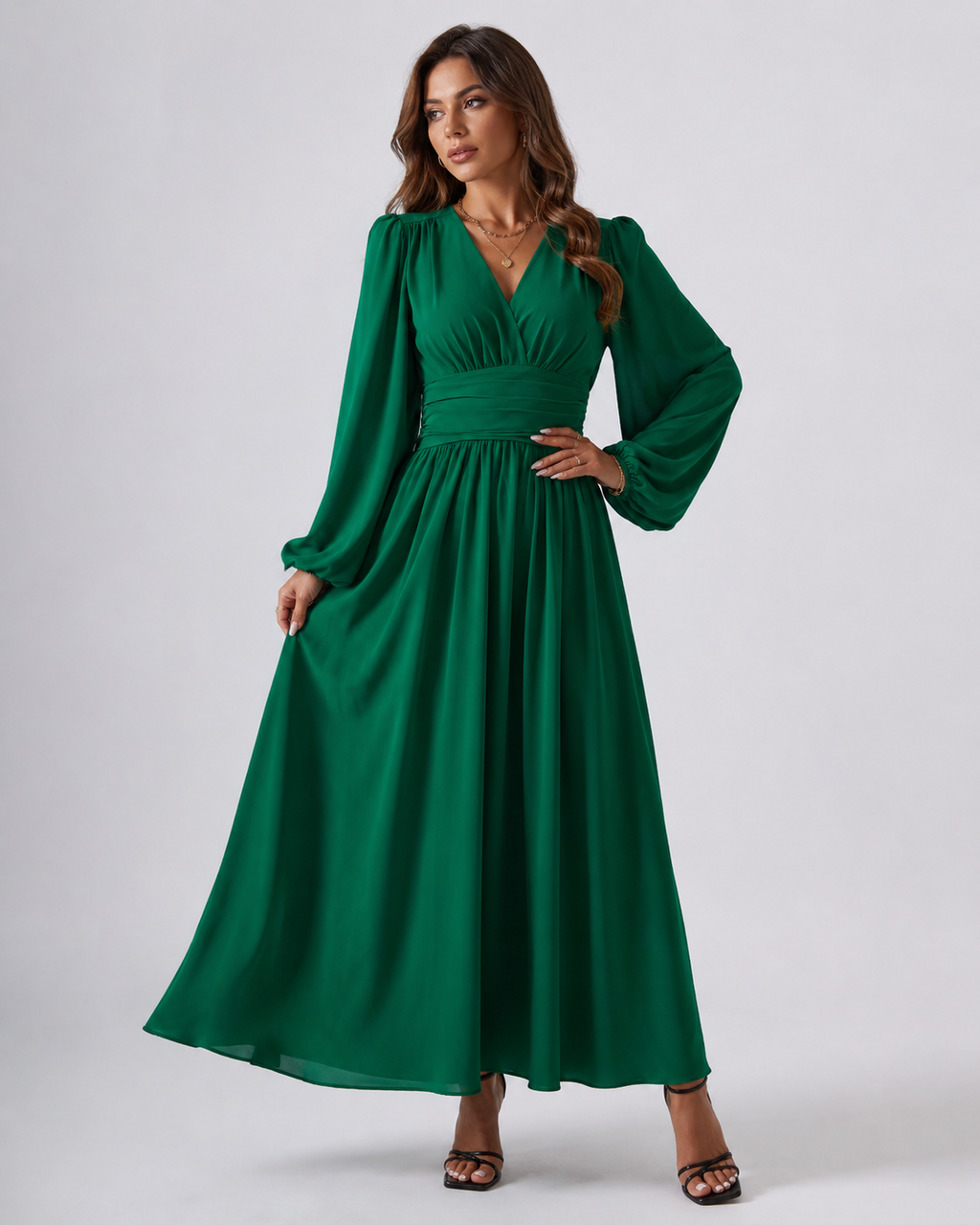Emily | Vestido maxi moderno