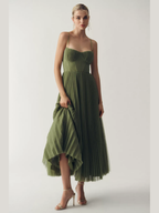 Tamara | Vestido midi con corsé