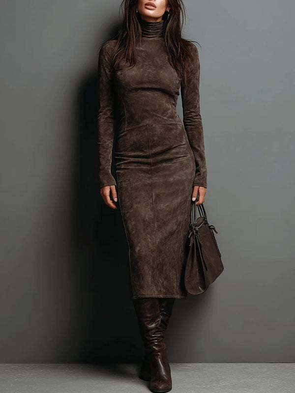 Fiorella | Vestido midi de cuello alto