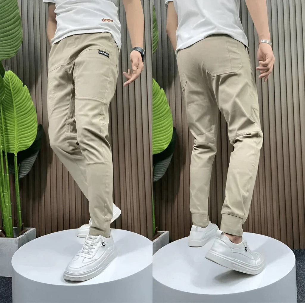 Bruno | Pantalón cargo elástico premium