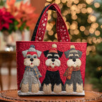 Bolso artesanal Trío de schnauzers