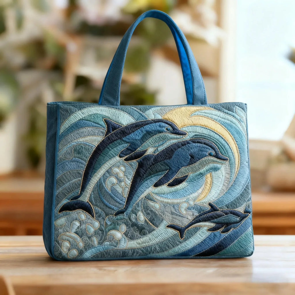 Bolso artesanal Delfín del océano