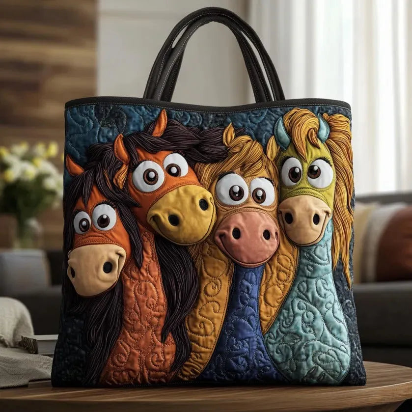 Bolso artesanal Ponis juguetones