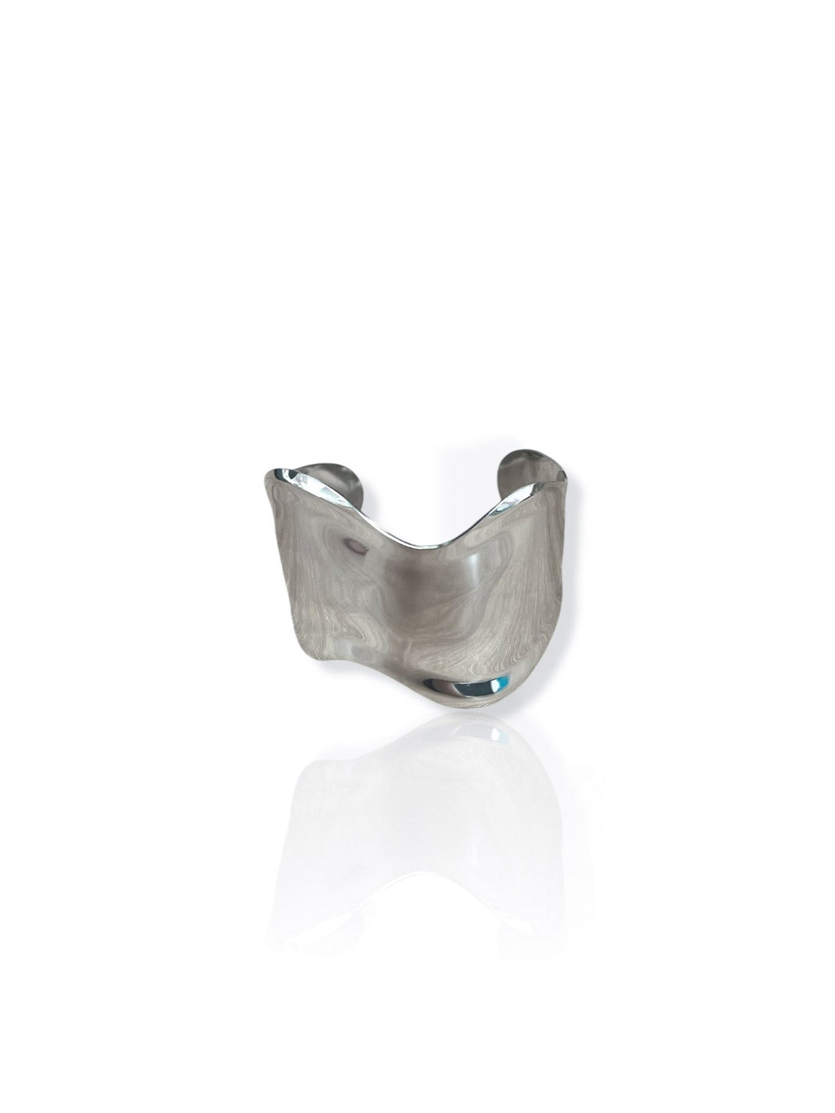 Yara | Brazalete de ola plateado