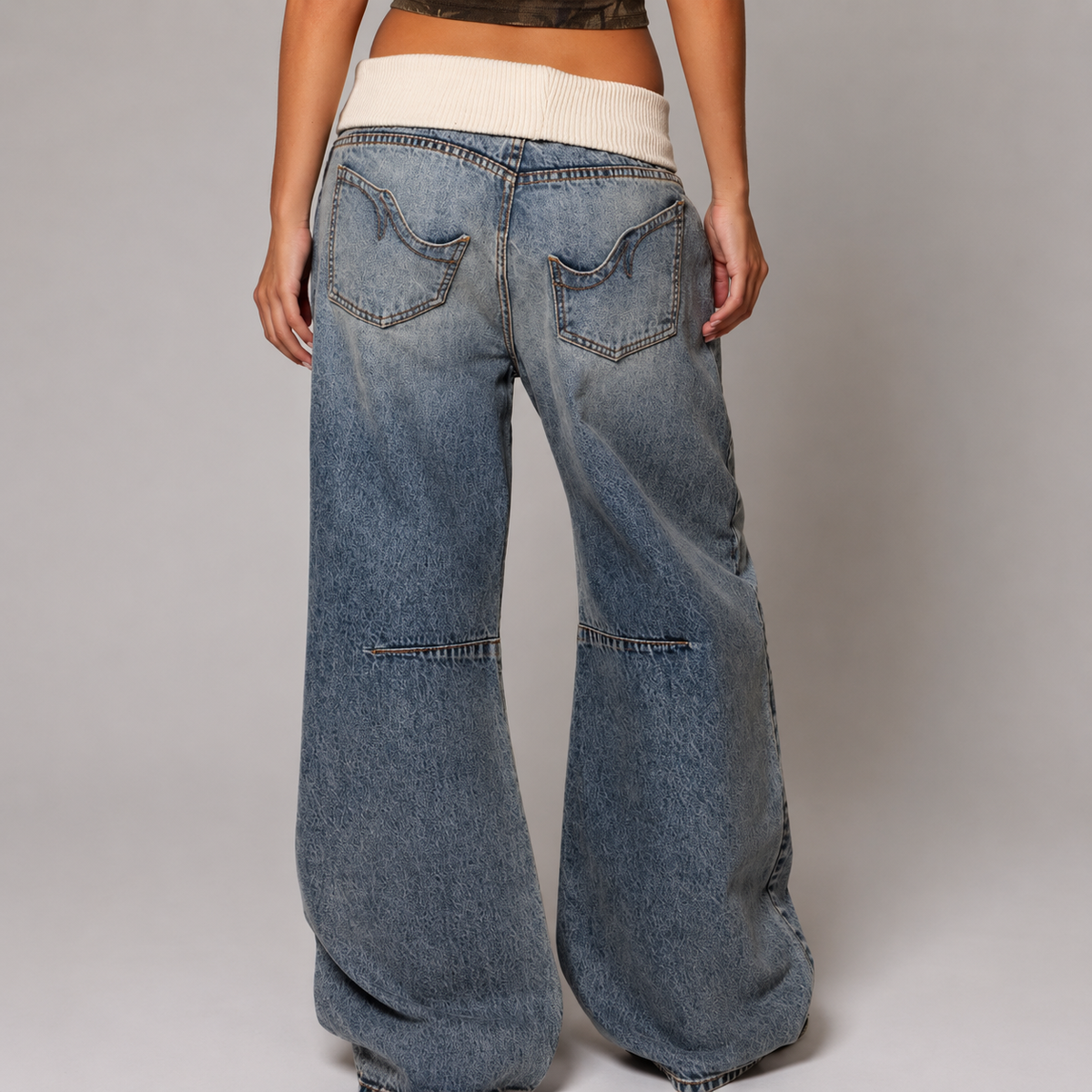 Malena | Jeans baggy a vita alta