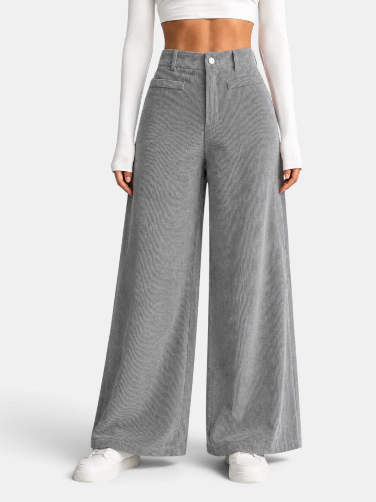 Ginevra | Pantaloni in velluto a coste a vita alta