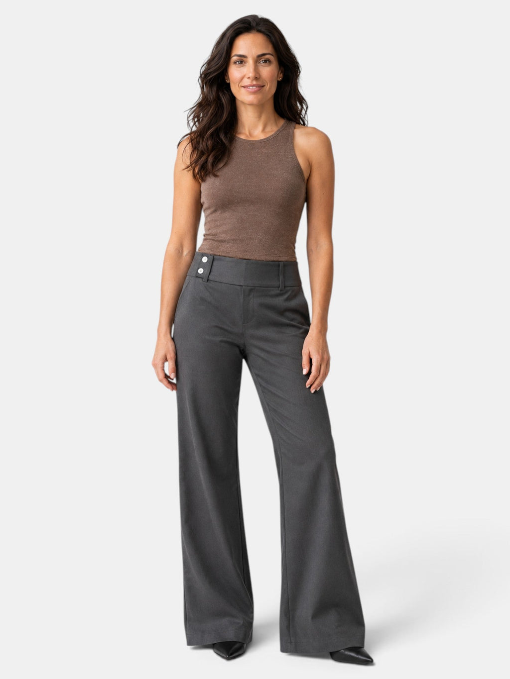 Arianna | Pantalone a zampa con vita alta