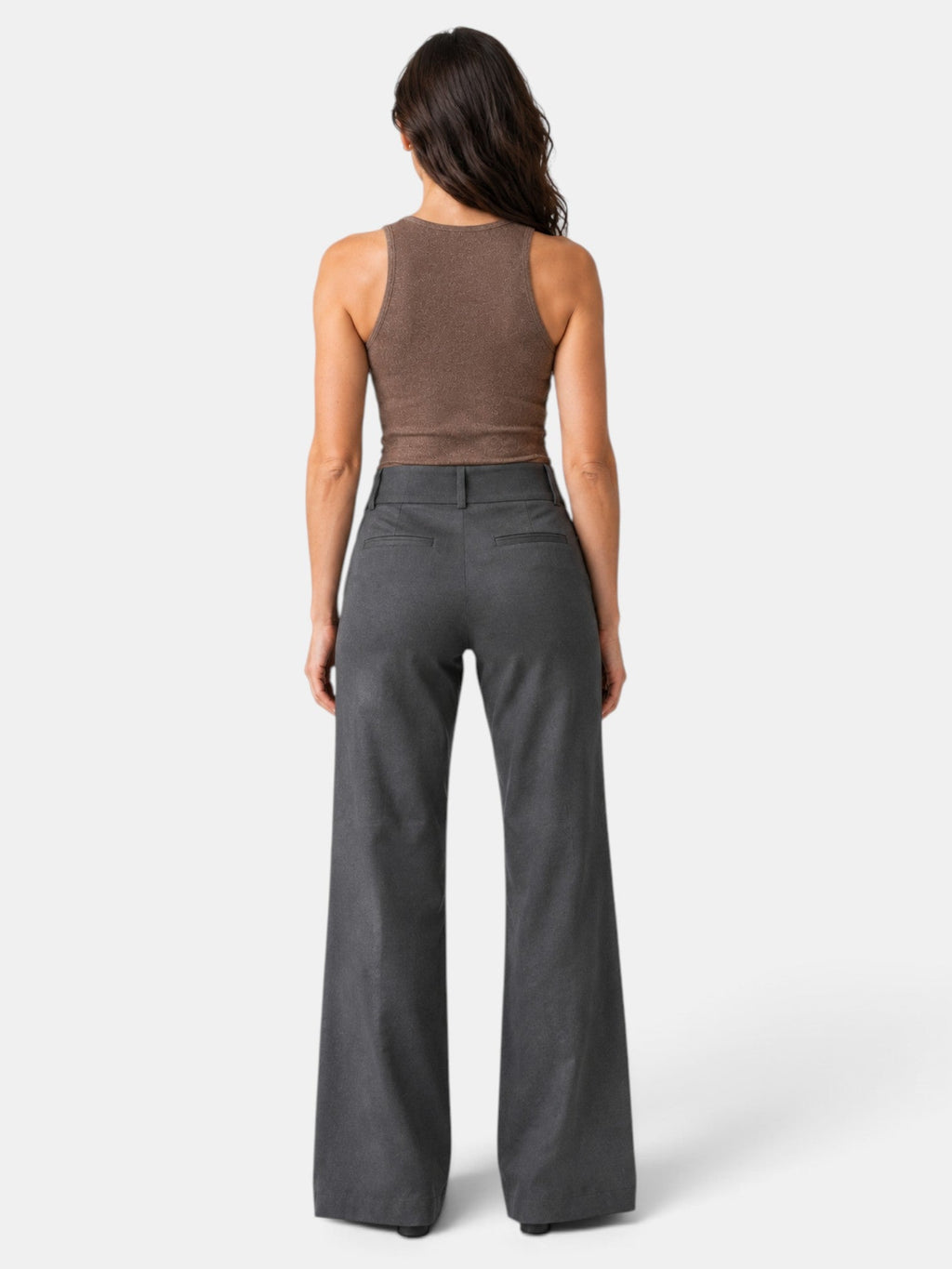 Arianna | Pantalone a zampa con vita alta