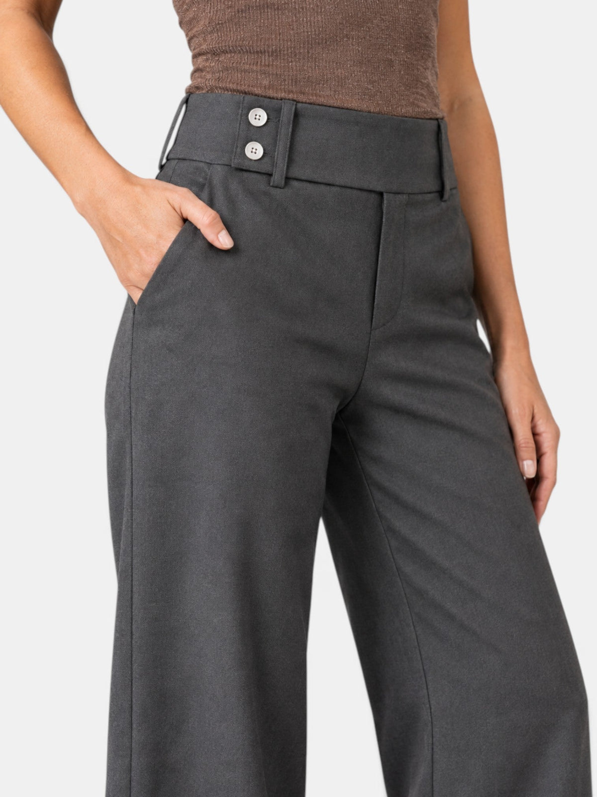 Arianna | Pantalone a zampa con vita alta