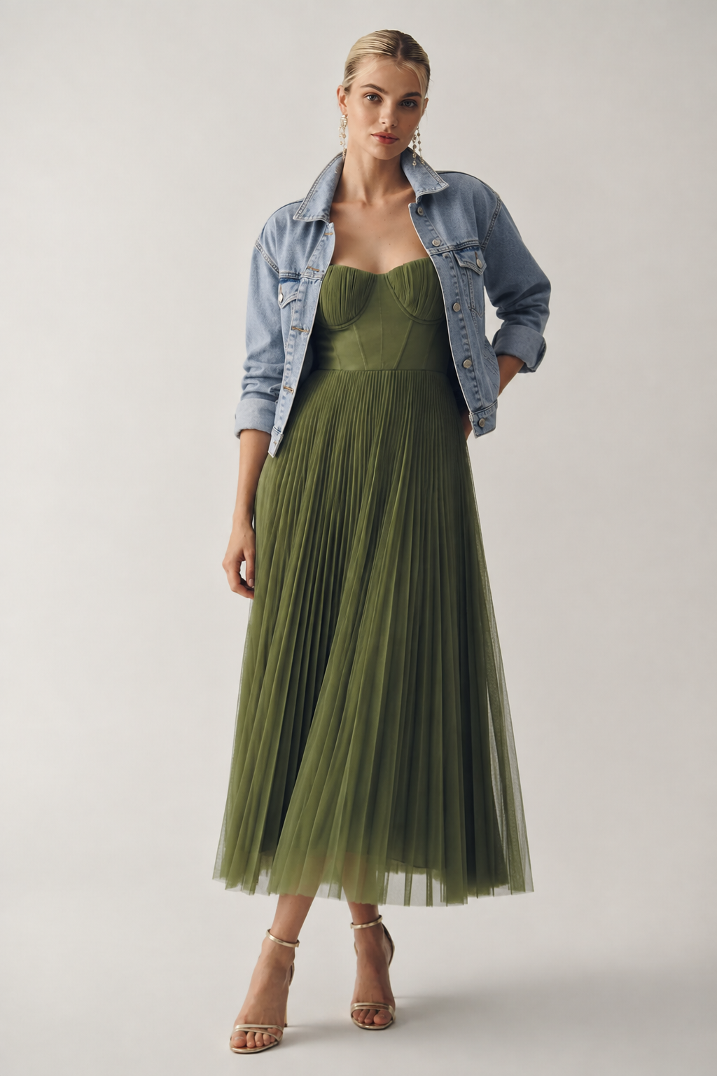 Tamara | Vestido midi con corsé