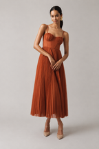 Tamara | Vestido midi con corsé