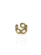 Tamara | Anillo de cadena entrelazada dorado