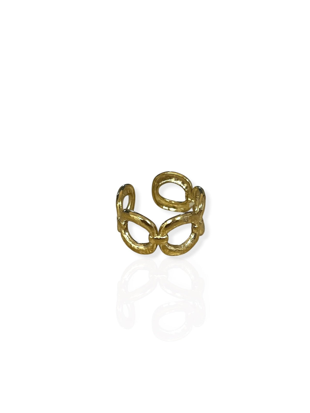 Tamara | Anillo de cadena entrelazada dorado