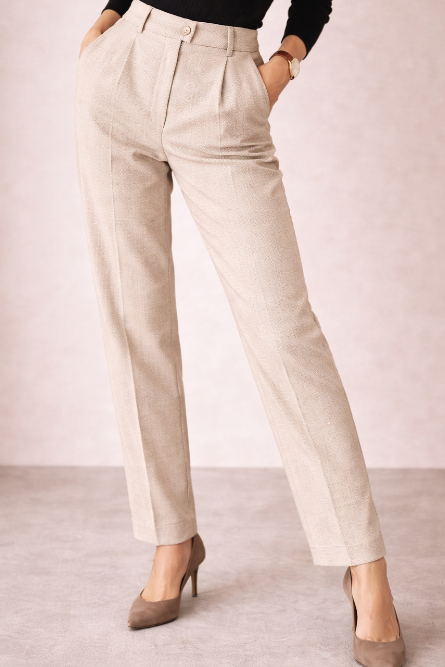 Dalila | Pantalón de lana con pliegues