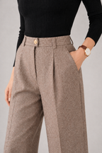 Dalila | Pantalón de lana con pliegues